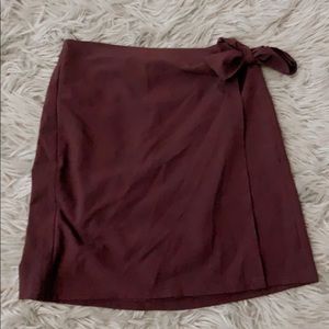 deep purple wrap skirt !!